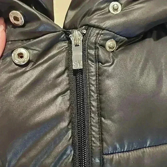 STEVE MADDEN | BLACK GLOSS PUFFER HOODED JACKET NWOT J126 - Picture 6 of 9